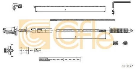 Трос акселератора COFLE 10.1177