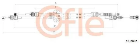 Тросовий привод, коробка передач COFLE 102462
