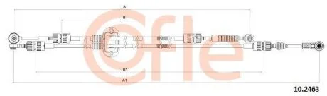 Тросовий привод, коробка передач COFLE 102463