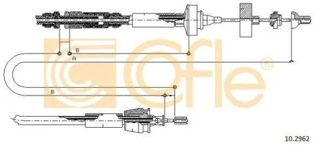 Трос зчеплення COFLE 10.2962