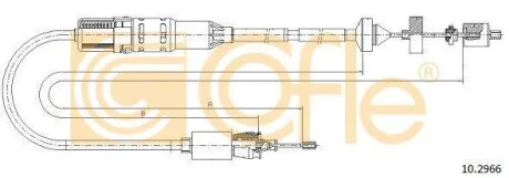 Трос зчеплення COFLE 10.2966