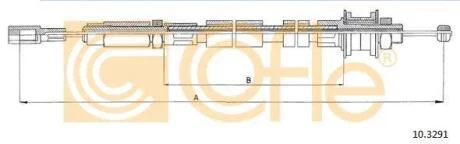 Трос, управление сцеплением COFLE 10.3291