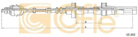 Трос зчеплення COFLE 10.343