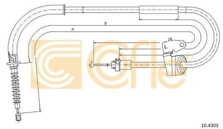 Тросовий привод, стоянкове гальмо COFLE 10.4303