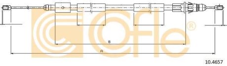 Трос, стояночная тормозная система COFLE 10.4657