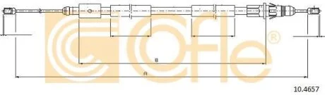 Трос, стояночная тормозная система COFLE 10.4657