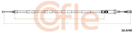 Трос ручника COFLE 10.4749