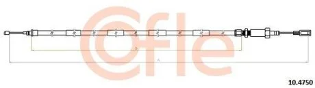 Трос ручника COFLE 10.4750