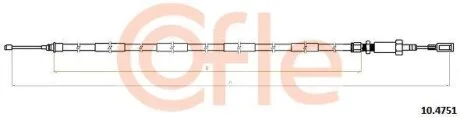 Трос ручника COFLE 10.4751
