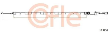 Трос ручника COFLE 10.4752
