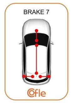 Трос ручного гальма зад. прав. Ford Custom (коротка база) 13- COFLE 10.5348