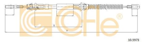 Трос приводу автомобільний COFLE 10.5973