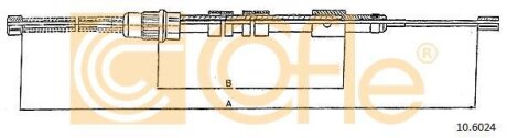 Трос, стояночная тормозная система COFLE 10.6024
