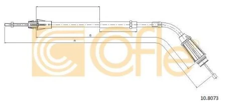Тросовий привод, стоянкове гальмо COFLE 10.8073