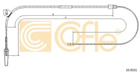 Тросовий привод, стоянкове гальмо COFLE 10.9331