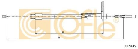 Трос ручника COFLE 10.9435