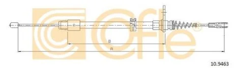 Трос, паркувальна гальмівна система COFLE 109463