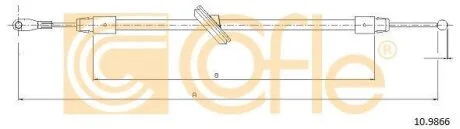 Трос ручника COFLE 10.9866