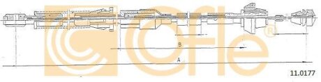 Трос приводу автомобільний COFLE 11.0177