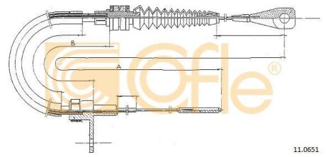 Трос акселератора COFLE 110651