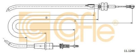 Трос газа COFLE 11.1246