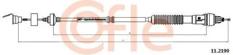 Трос сцепления (автомитическая регулировка) PSA Berlingo Partner 1.6HDi 05- COFLE 11.2199