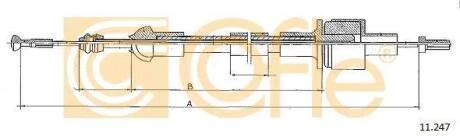 Трос зчеплення Ford Escort,Orion COFLE 11.247