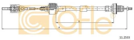 Трос, управление сцеплением COFLE 11.2533