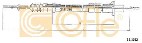 Трос зчеплення COFLE 11.2612