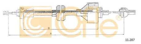 Трос зчеплення COFLE 11.287