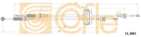 Трос кулисы Trafic/Vivaro 1.9-2.5 dCi 01- (1294/972+1215/927) COFLE 11.2883