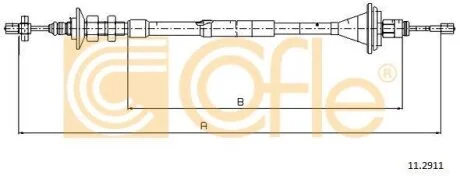 Трос зчеплення COFLE 11.2911