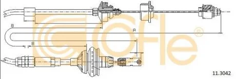 Трос, управление сцеплением COFLE 11.3042