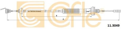 Трос зчеплення Peugeot 206 (gear BE4)98- (авторег.) (934/594) COFLE 11.3049