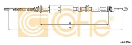 Трос стояночного гальма COFLE 11.5502