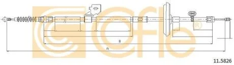 Трос ручн тормоза COFLE 11.5826
