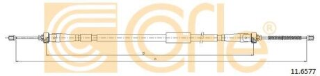 Тросовий привод, стоянкове гальмо COFLE 11.6577