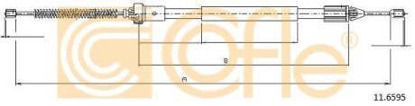 Трос ручника COFLE 11.6595