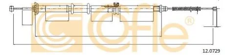 Тросовий привод, стоянкове гальмо COFLE 12.0729