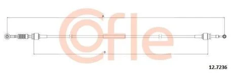 Тросовий привод, коробка передач COFLE 12.7236