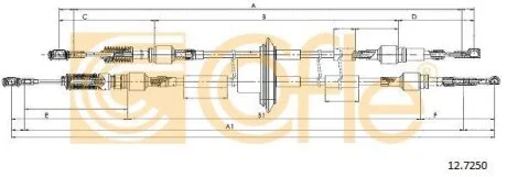 Тросовий привод, коробка передач COFLE 127250