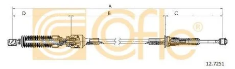 Тросовий привод, коробка передач COFLE 12.7251