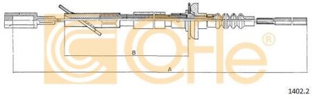 Трос зчеплення COFLE 1402.2