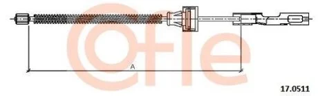 Тросовий привод, стоянкове гальмо COFLE 17.0511