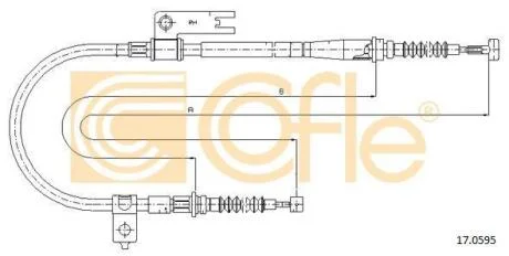 Трос ручника COFLE 17.0595