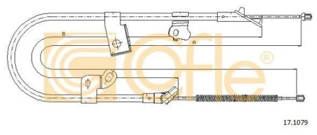 Тросовий привод, стоянкове гальмо COFLE 17.1079
