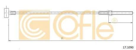 Трос ручника COFLE 17.1090