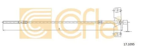 Тросовий привод, стоянкове гальмо COFLE 17.1095