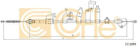 Тросовий привод, стоянкове гальмо COFLE 171099