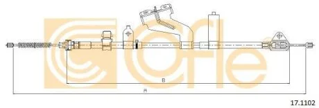 Тросовий привод, стоянкове гальмо COFLE 17.1102